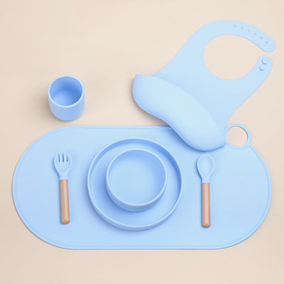 Diseño moderno placemat de silicona redondo de vieira para mesa de comedor de niños OEM / ODM bienvenido