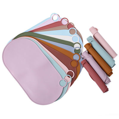 Diseño moderno placemat de silicona redondo de vieira para mesa de comedor de niños OEM / ODM bienvenido