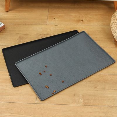 Matilla de cuenco para perros y gatos de silicona almohadilla de alimentos no adhesiva con múltiples colores e impresión personalizada