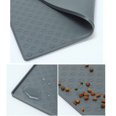 Matilla de cuenco para perros y gatos de silicona almohadilla de alimentos no adhesiva con múltiples colores e impresión personalizada