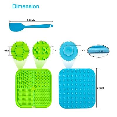 Almofada de silicona para mascotas con vaso de succión perfecta para baños y cuencos para perros de alimentación lenta