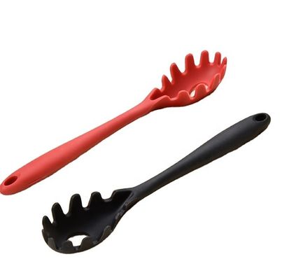 Cuchara de pasta de silicona portátil antiadherente para cocinar utensilios de cocina ecológicos
