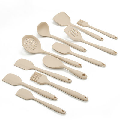 Conjunto de utensilios de cocina de silicona de 11 piezas con soporte redondo Herramientas de cocina multifuncionales