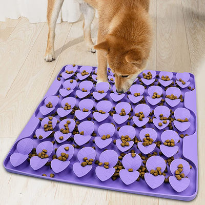 Grado alimenticio Silicona de alimentación lenta Tapete sólido para perros y gatos