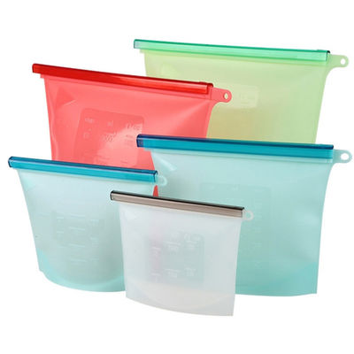 Bolsa de almacenamiento de leche materna de silicona reutilizable a prueba de fugas Bolsa de alimentos sellada sin BPA