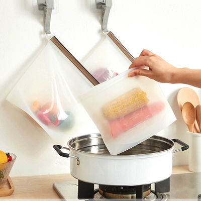 Bolsa de almacenamiento de leche materna de silicona reutilizable a prueba de fugas Bolsa de alimentos sellada sin BPA