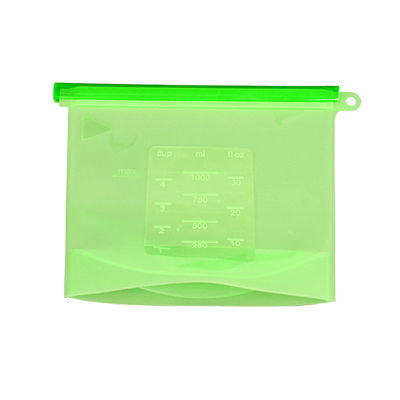 Bolsa de almacenamiento de leche materna de silicona reutilizable a prueba de fugas Bolsa de alimentos sellada sin BPA