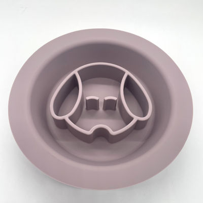 Tensión no aplicable Cuenco de limpieza de perro de silicona diseño de alimentador lento interactivo