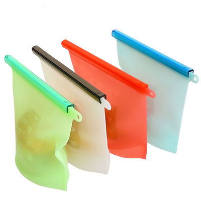 Bolsa de almacenamiento reutilizable de silicona de grado alimenticio de tipo tridimensional