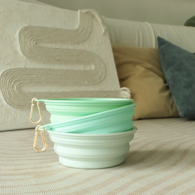 UDYE Cuenco portátil de alimentación de agua para mascotas Cuenco plegable plegable de silicona para perros para viajes