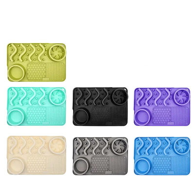 BPA-Free Silicona para mascotas Mat de cuenco de comida para perros cachorros Resistencia a la temperatura -40 a 250