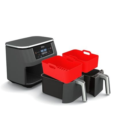 2pcs de comida segura no adhesivo freidora de aire de silicona accesorios de la olla de reemplazo bandeja de horneado