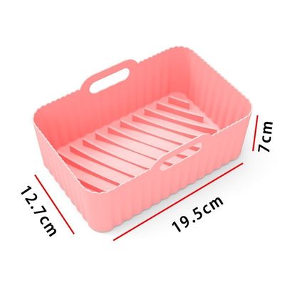 2pcs de comida segura no adhesivo freidora de aire de silicona accesorios de la olla de reemplazo bandeja de horneado