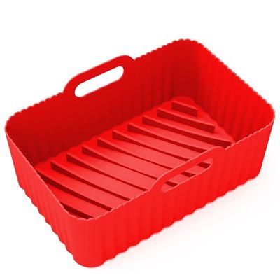 2pcs de comida segura no adhesivo freidora de aire de silicona accesorios de la olla de reemplazo bandeja de horneado