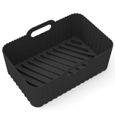 2pcs de comida segura no adhesivo freidora de aire de silicona accesorios de la olla de reemplazo bandeja de horneado